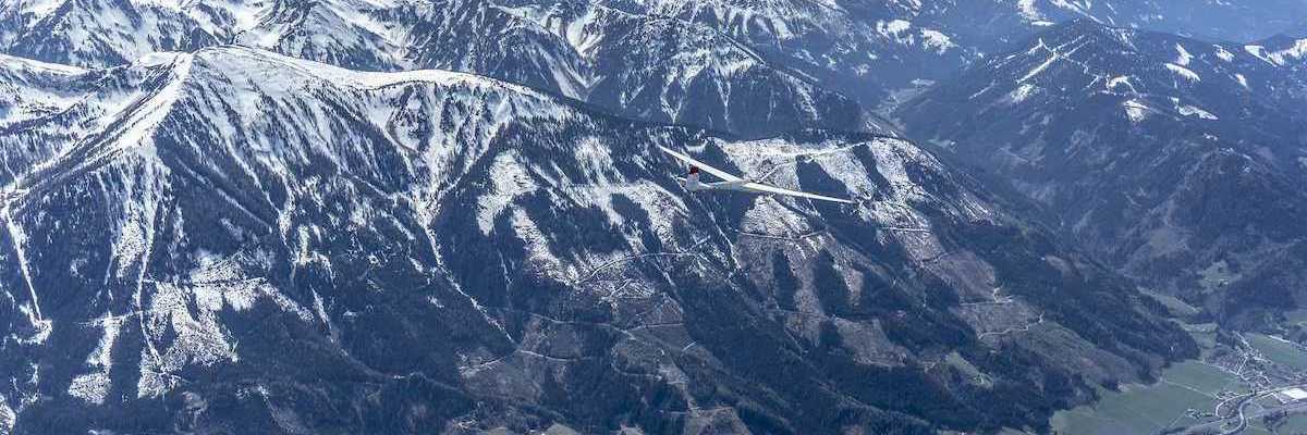 Flugwegposition um 11:11:52: Aufgenommen in der Nähe von Johnsbach, 8912 Johnsbach, Österreich in 3100 Meter